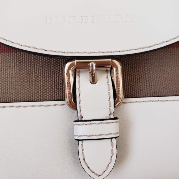 Burberry Canvas Checked Crossbody - Picture 6 of 7